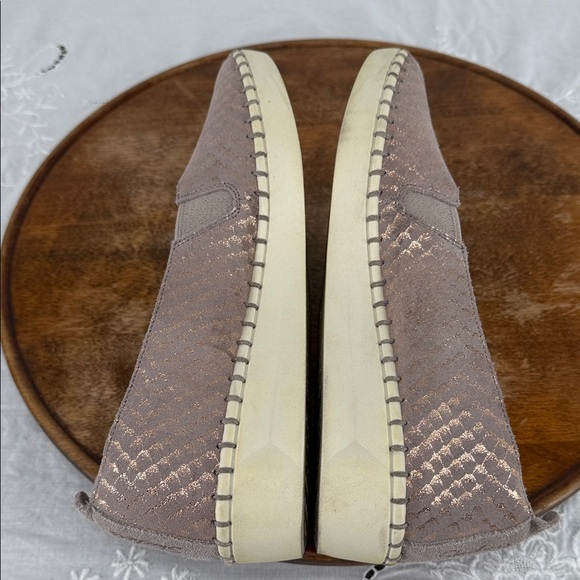 Skechers Shoes Wm 10 Sepulveda 2 Ballet Flat Sneaker Metallic Summer Sheen Taupe - Picture 7 of 11